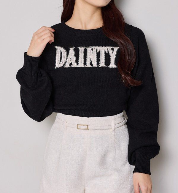  「アソートロゴニット」|ニット・セーター|ブラック