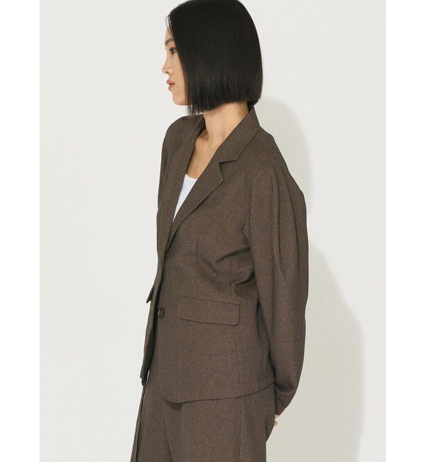 MIDIUMISOLID「MIDIUMISOLID for Ladies ボリュームスリーブジャケット」|テーラードジャケット|