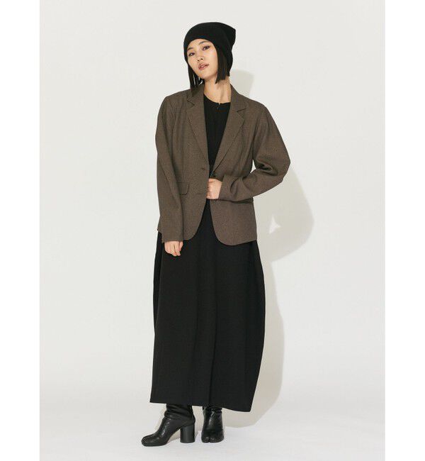 MIDIUMISOLID「MIDIUMISOLID for Ladies ボリュームスリーブジャケット」|テーラードジャケット|