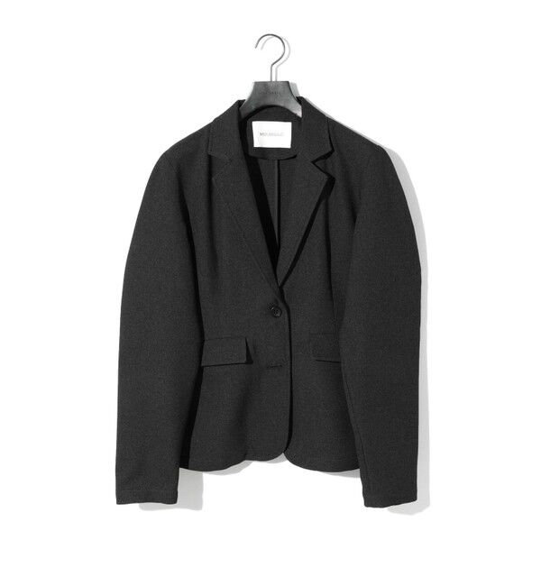 MIDIUMISOLID「MIDIUMISOLID for Ladies ボリュームスリーブジャケット」|テーラードジャケット|ブラック
