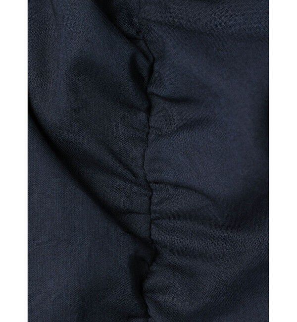 mizuiro ind「mizuiro ind ギャザーフード付きシャツ」|シャツ・ブラウス|