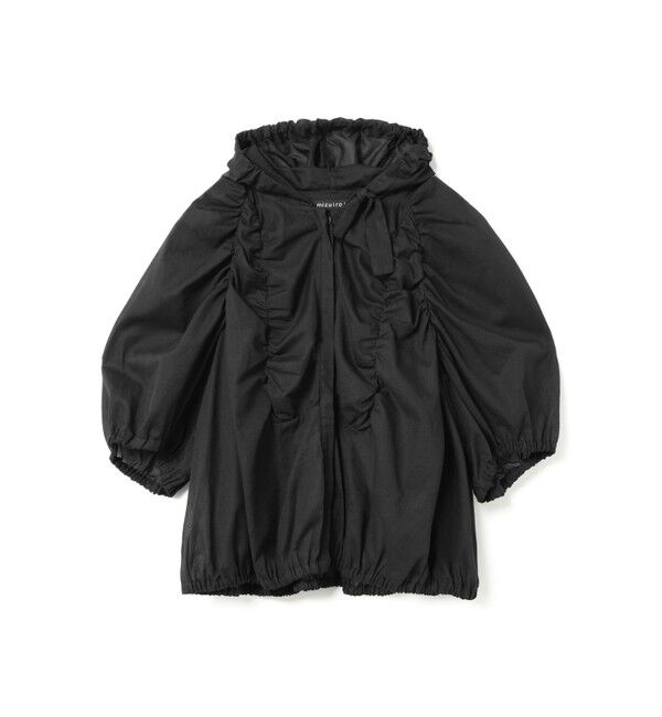 mizuiro ind「mizuiro ind ギャザーフード付きシャツ」|シャツ・ブラウス|