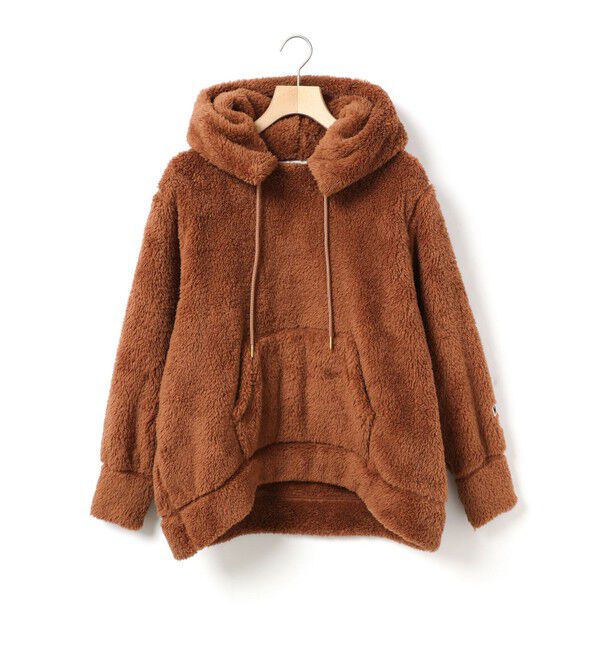 MARMARMAR「RUSSELL &times;MARMARMAR ボアフーディ」|Tシャツ・カットソー|ブラウン