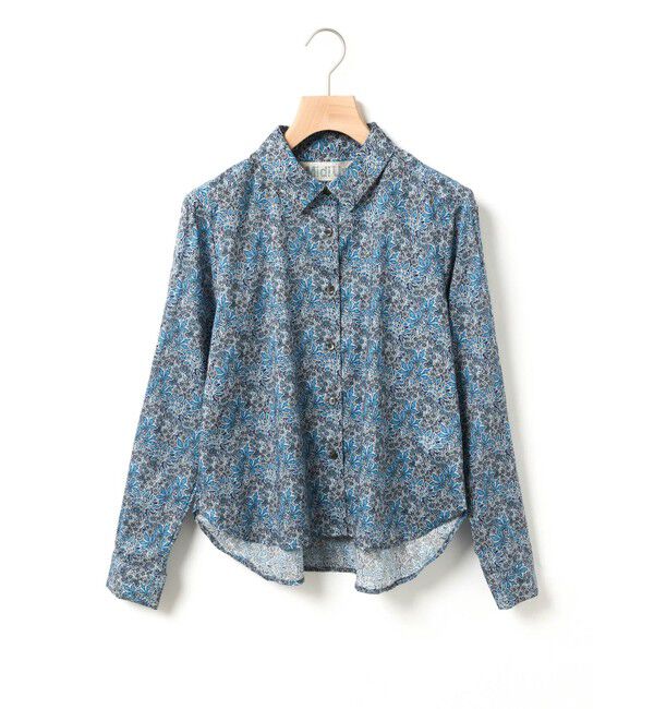 MidiUmi「MidiUmi リバティプリントシャツ」|シャツ・ブラウス|ブルー