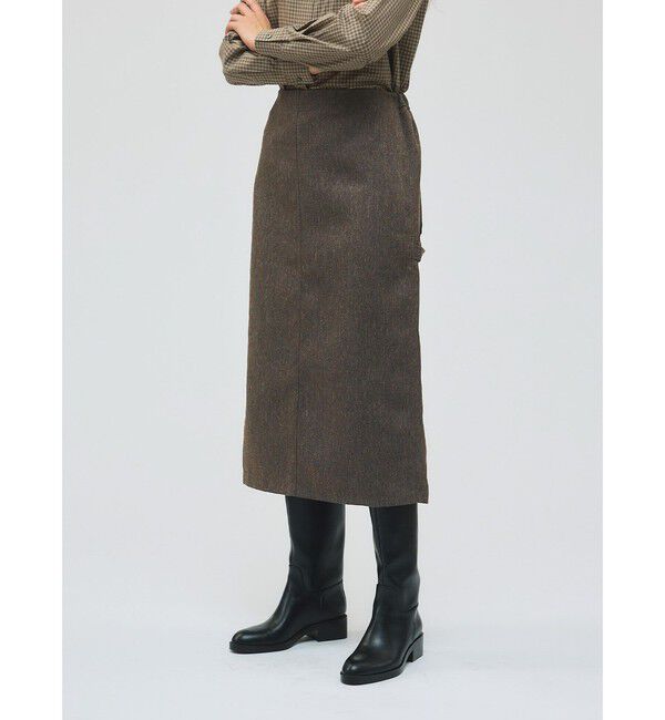 mizuiro ind「mizuiro ind ツイードペインタータイトスカート」|スカート|