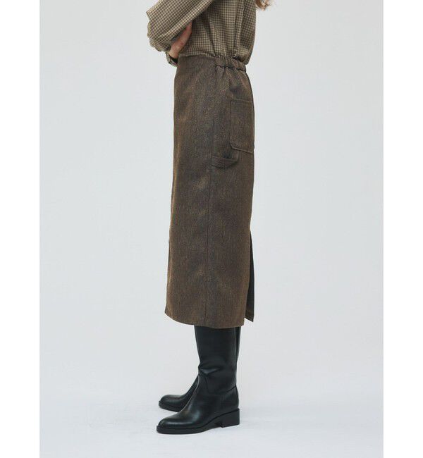 mizuiro ind「mizuiro ind ツイードペインタータイトスカート」|スカート|