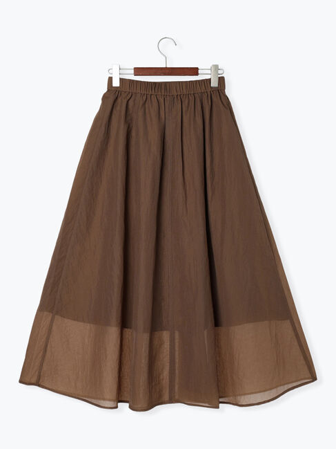 Te chichi「【撥水加工】シアーリップストップフレアスカート（セットアップ可）」|スカート|