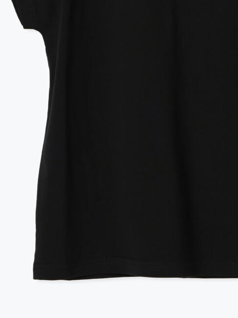 Te chichi TERRASSE「【接触冷感】筆記体ミニロゴフレンチスリーブTシャツ」|Tシャツ・カットソー|