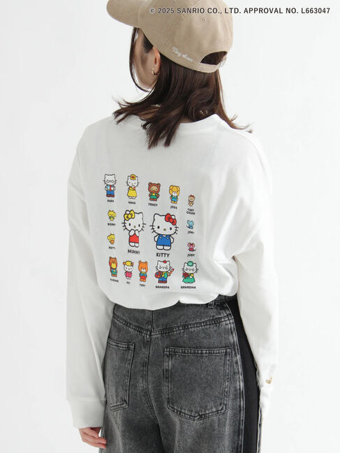 Te chichi TERRASSE「【HELLO KITTY】プリントロングTシャツ」|Tシャツ・カットソー|オフホワイト