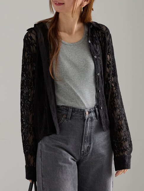 Te chichi「起毛レースシャツ」|シャツ・ブラウス|