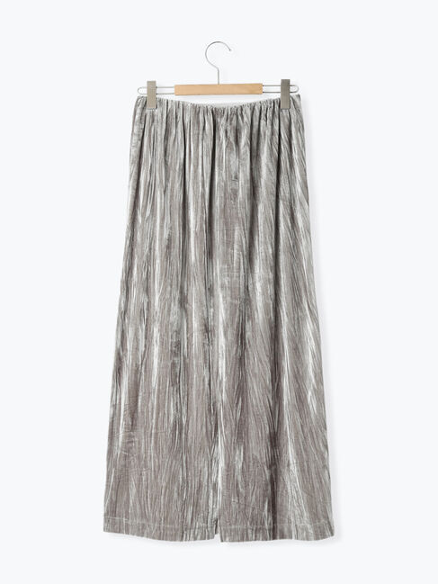 Samansa Mos2 blue「◎ベロアナロースカート」|スカート|