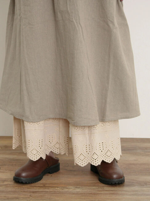 Samansa Mos2「カット切替ペチパンツ」|その他|ベージュ