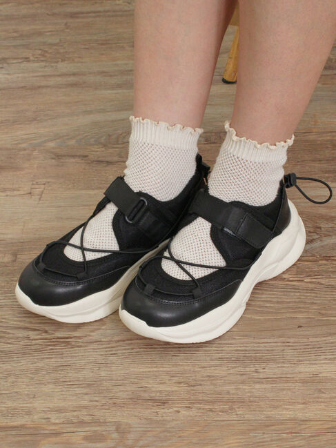 Samansa Mos2「ベルクロスニーカー」|スニーカー|ブラック