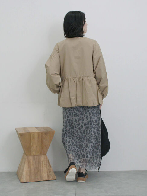 Samansa Mos2 blue「ラメプリーツアソート柄スカート」|スカート|