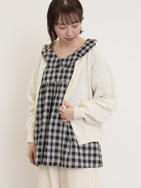 Samansa Mos2「くるみ釦ニットカーディガン」|カーディガン|キナリ