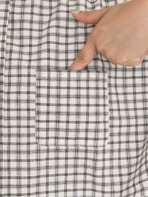 Samansa Mos2「【クールコットン】柄アソートクレリック袖タックブラウス」|シャツ・ブラウス|