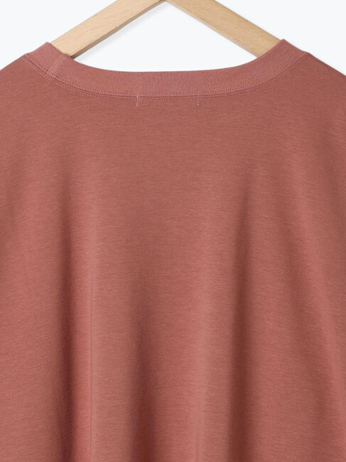 Samansa Mos2 blue「ポンチロゴ刺繍プルオーバー」|Tシャツ・カットソー|