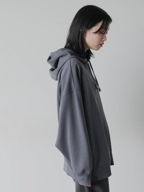 Samansa Mos2 blue「ダンボールジップパーカー」|Tシャツ・カットソー|