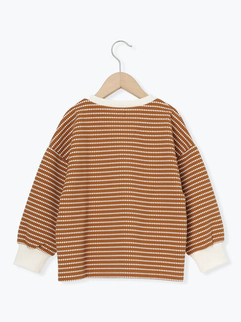 Samansa Mos2 Lagom「ボーダージャカードプルオーバー」|Tシャツ・カットソー|