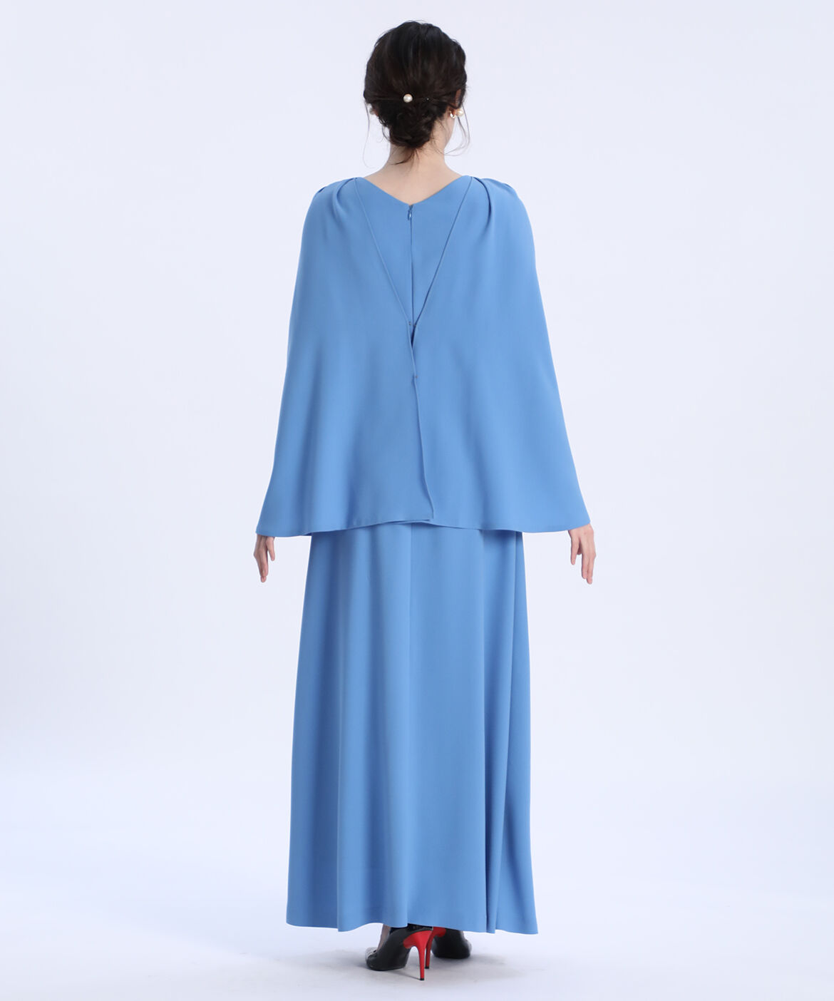 Maglie le cassetto「《M Maglie le cassetto》ケープ付3WAYロングドレス」|ワンピース|