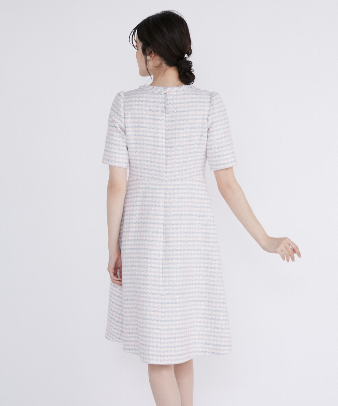 Maglie le cassetto「《M Maglie le cassetto》ファンシーツイードワンピース《Linton Tweeds》」|ワンピース|