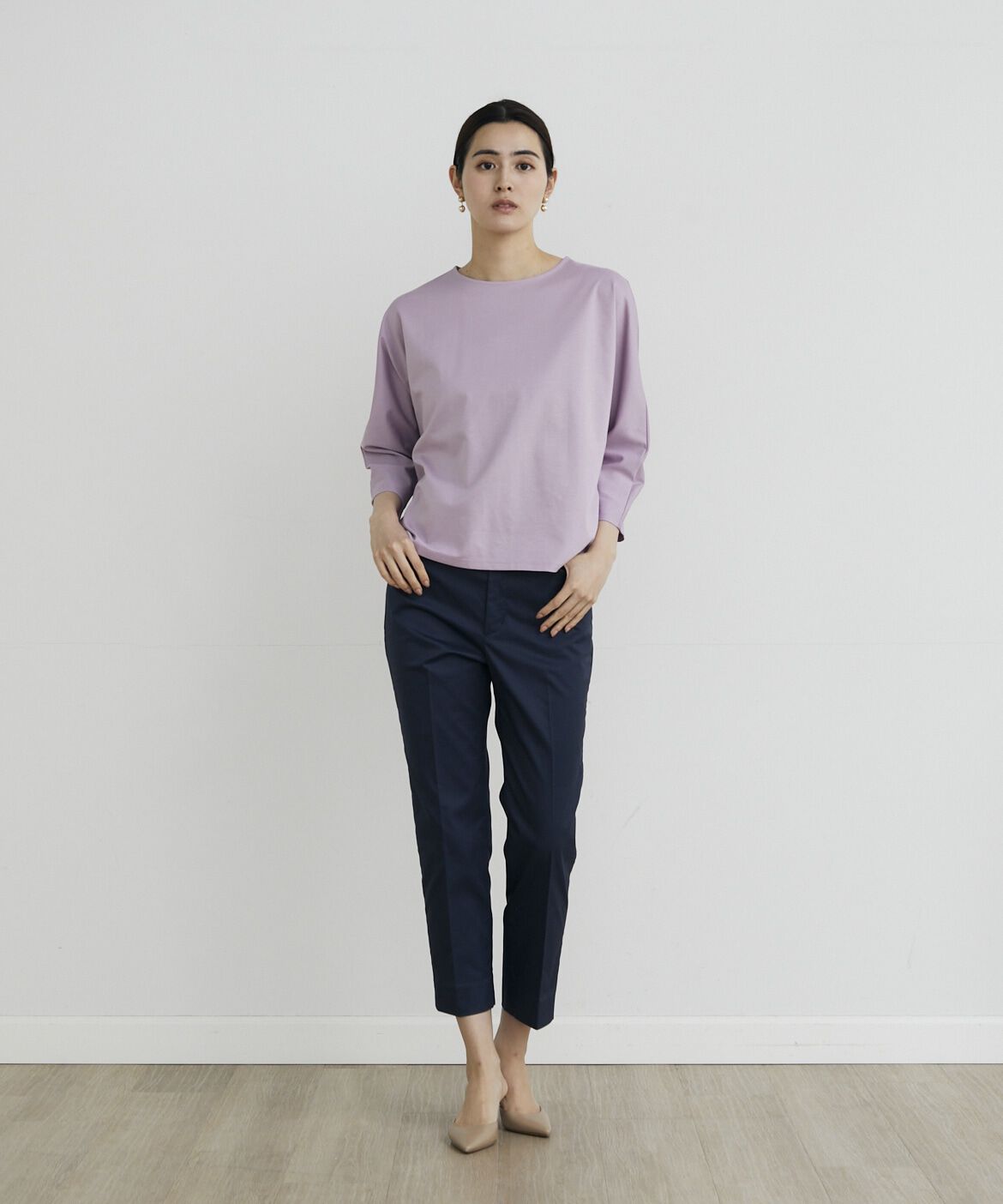 7-IDconcept.「《大きいサイズ》 コットンポリエステルストレッチベーシックパンツ」|その他|