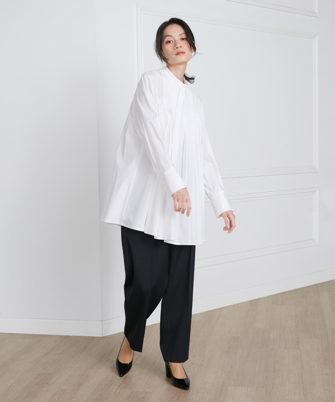 INED「2WAYタックシャツ《la veille by SUPERIOR CLOSET》」|シャツ・ブラウス|