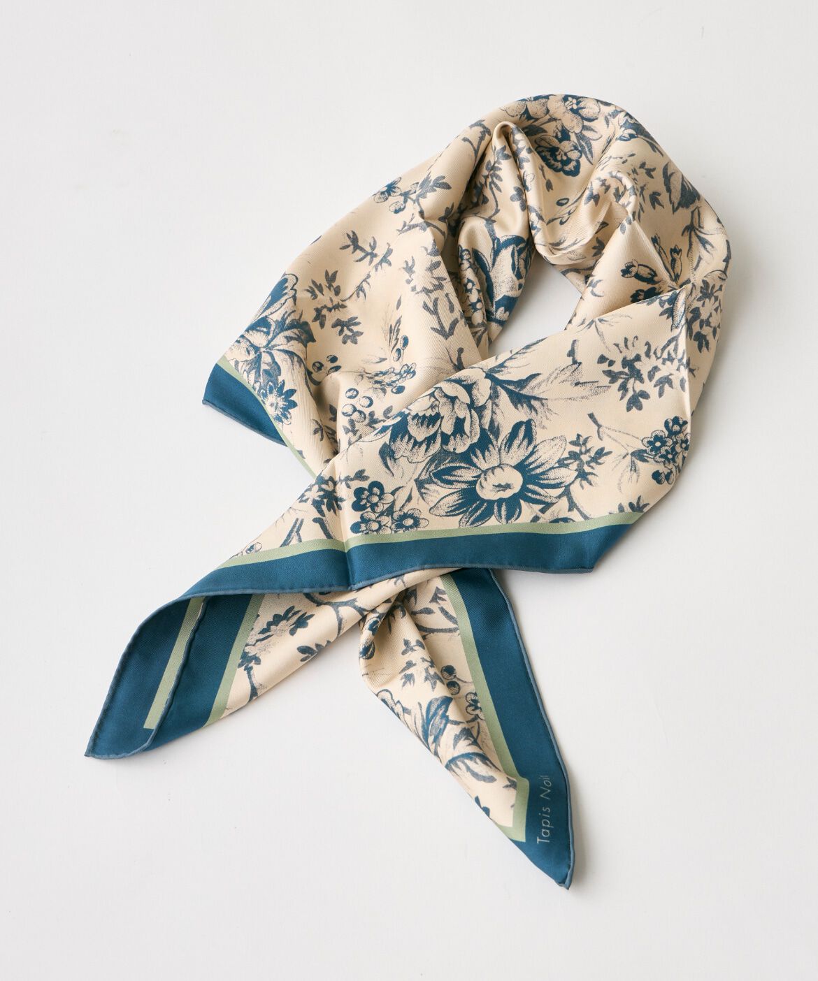 INED「《SUPERIOR CLOSET》Classical Blue Toile Scarf《Tapis Noir》」|バンダナ・スカーフ|