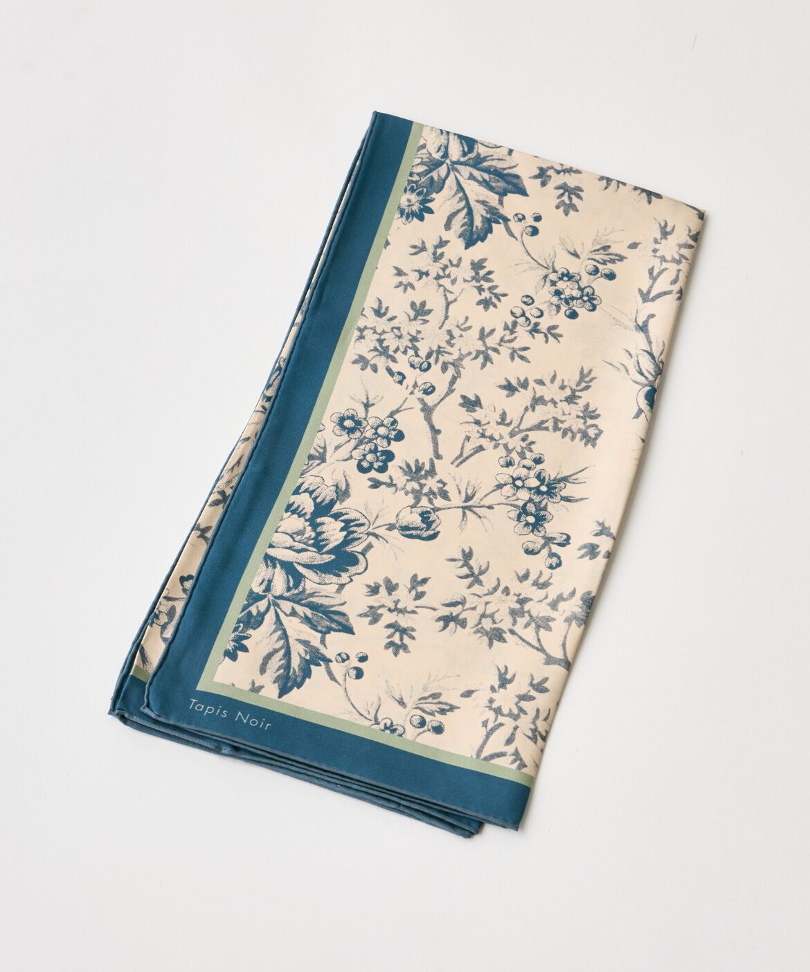 INED「《SUPERIOR CLOSET》Classical Blue Toile Scarf《Tapis Noir》」|バンダナ・スカーフ|
