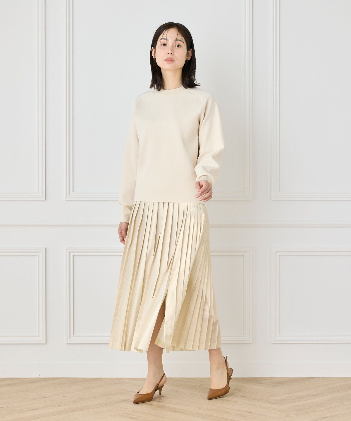 INED「スムースプルオーバーニット　」|ニット・セーター|