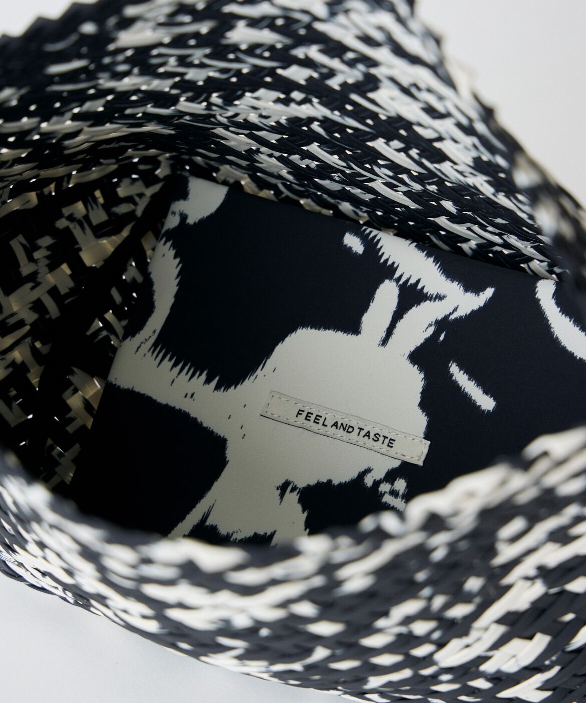 INED「《SUPERIOR CLOSET》Weaving one-shoulder M print バッグ《FEEL AND TASTE》」|トートバッグ|