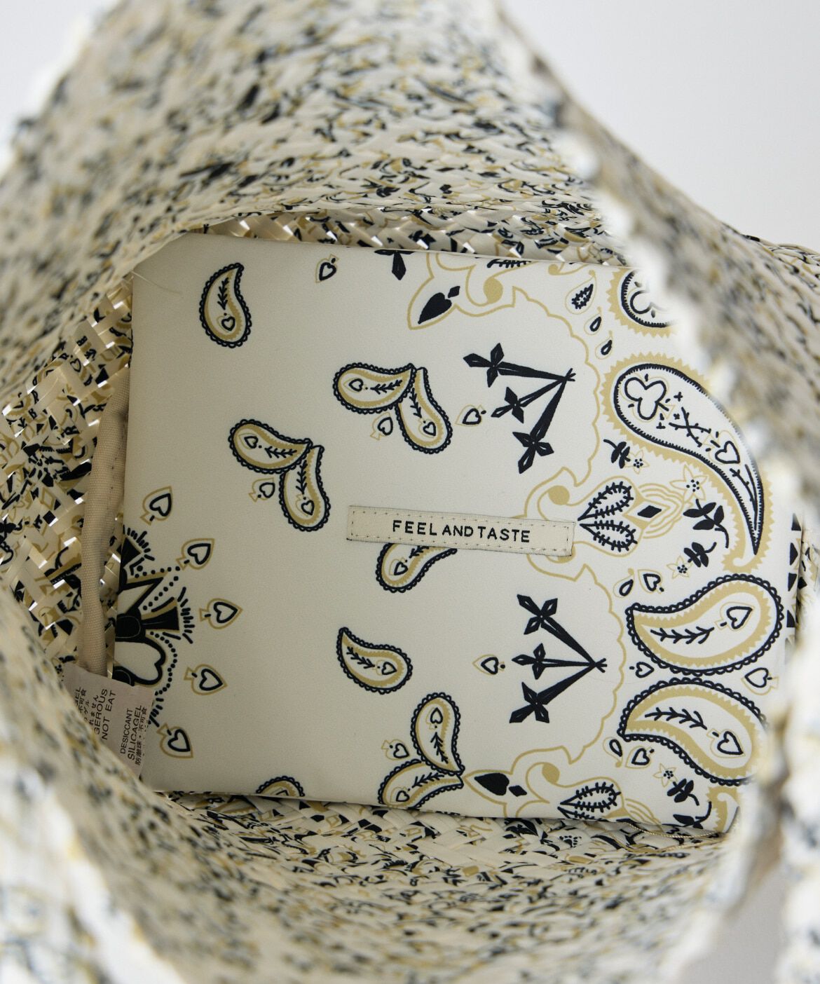 INED「《SUPERIOR CLOSET》Weaving one-shoulder M print バッグ《FEEL AND TASTE》」|トートバッグ|