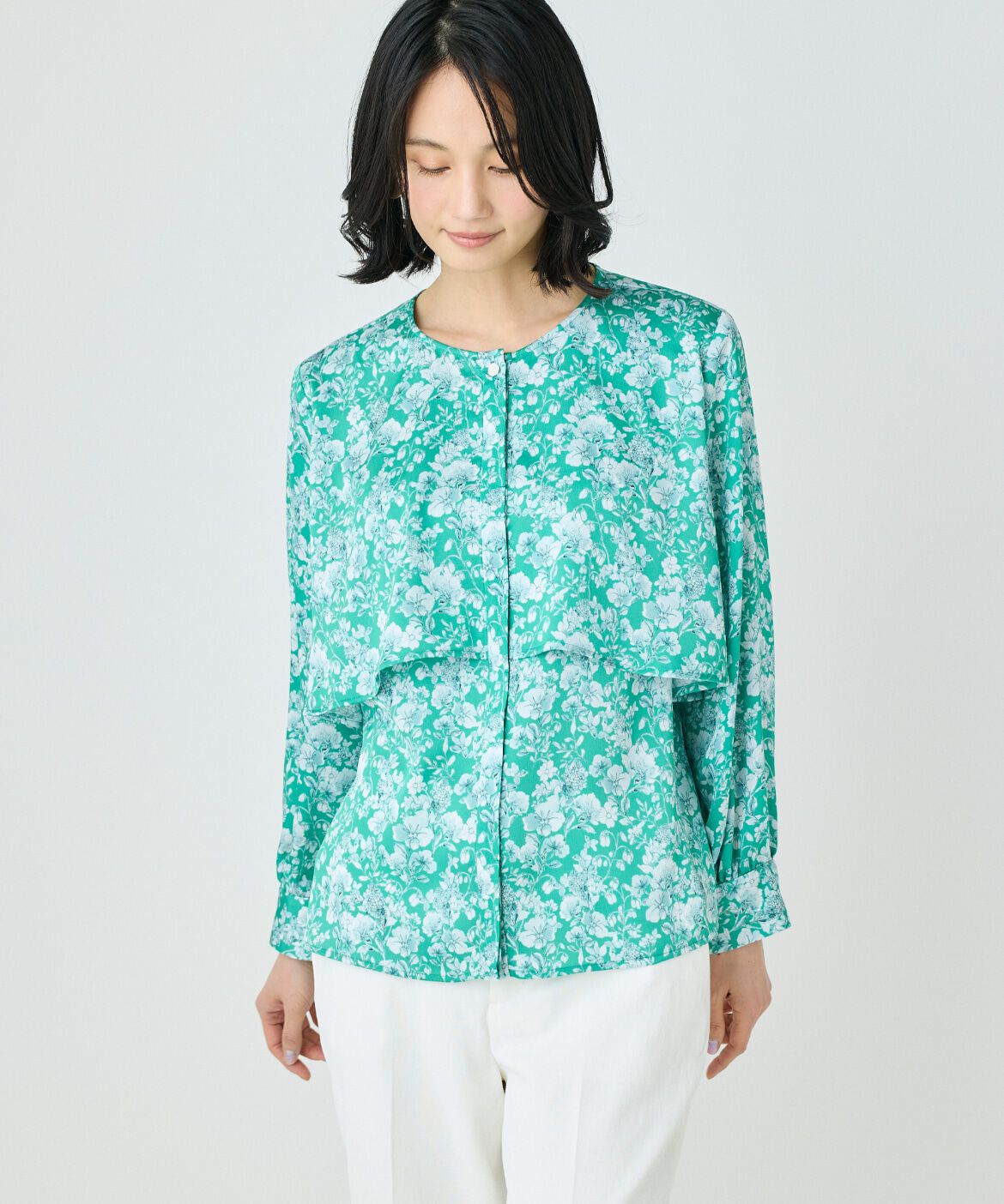 7-IDconcept.「ケープディテールブラウス」|シャツ・ブラウス|