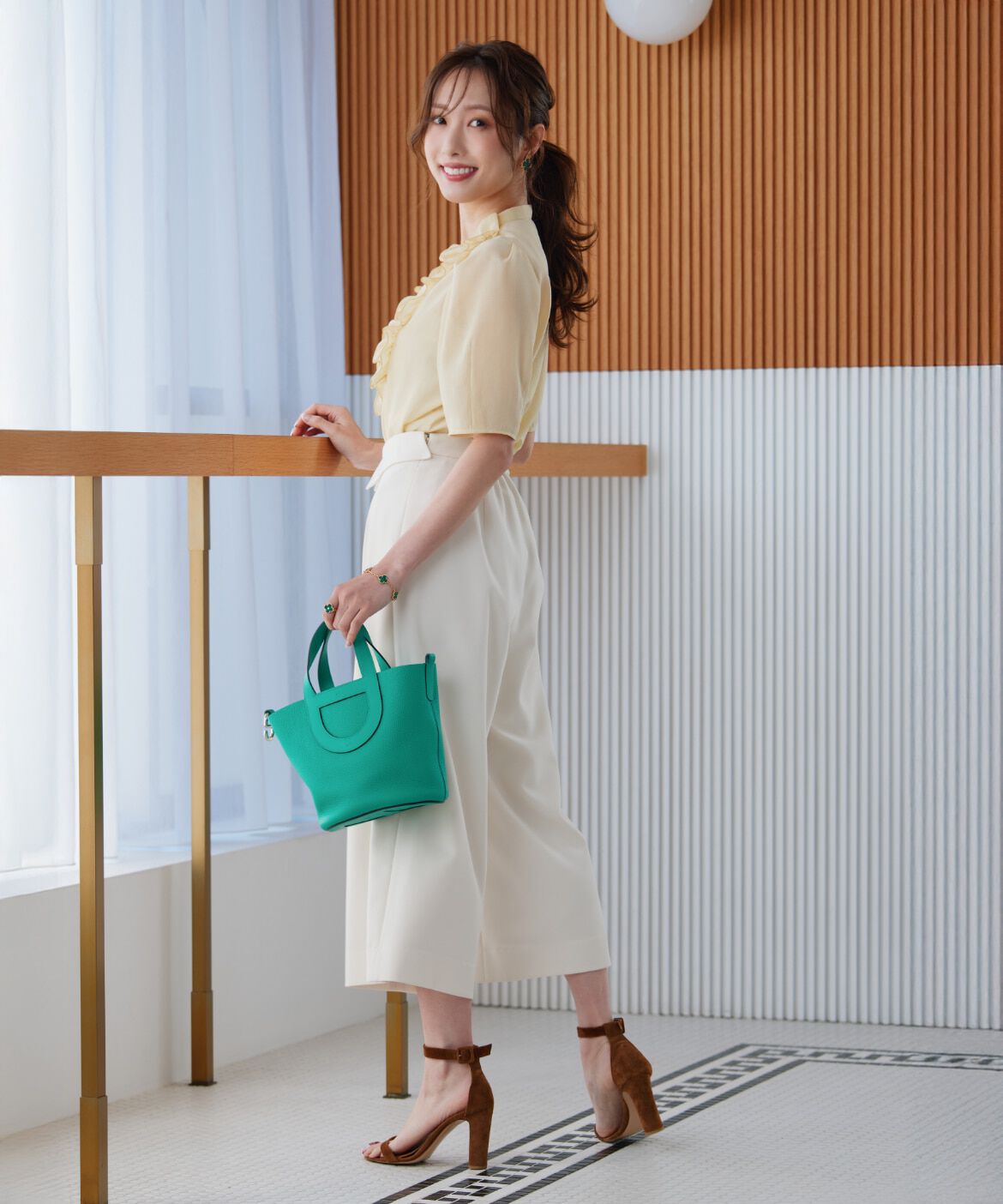 Maglie le cassetto「《大きいｻｲｽﾞ》&ldquo;ﾌﾘﾘｯｼｭ ｼｱｰﾌﾞﾗｳｽ《M Maglie le cassetto&times; 」|シャツ・ブラウス|