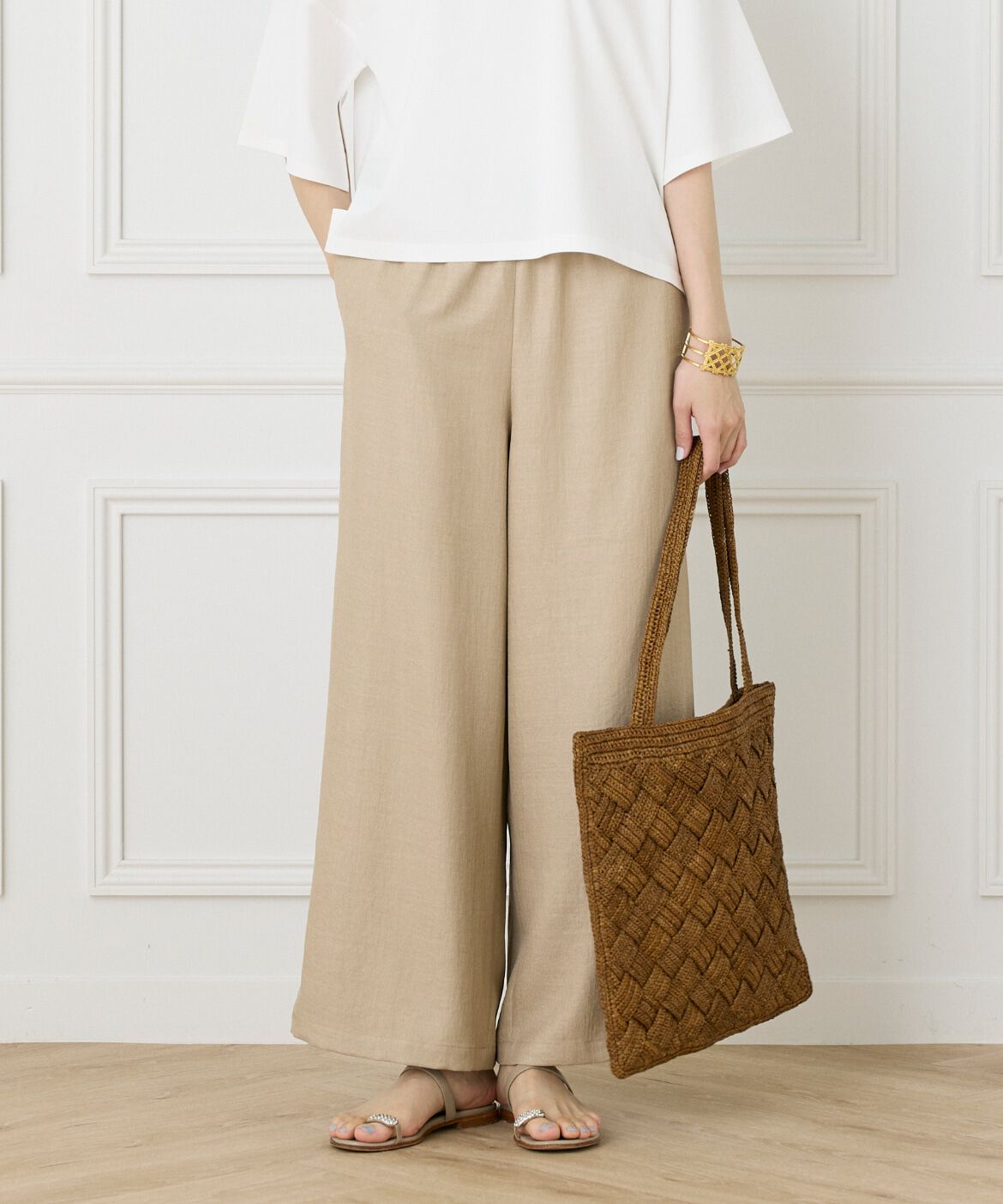 7-IDconcept.「イージーパンツ」|その他|ベージュ2