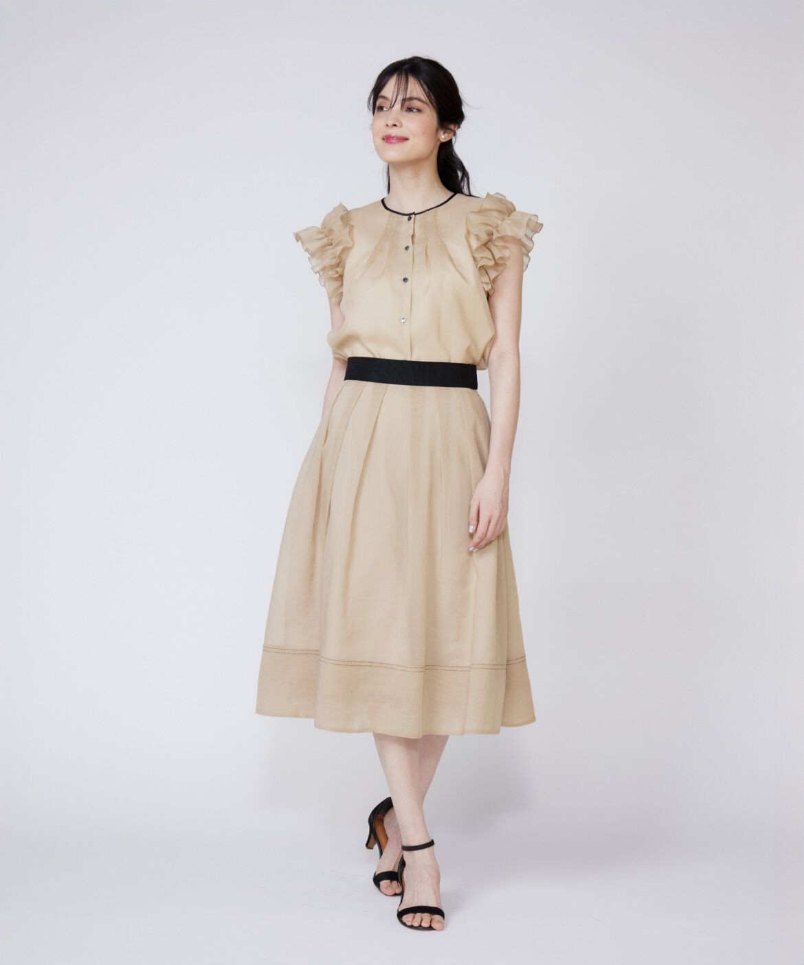 Maglie le cassetto「シアータックスカート」|フレア|