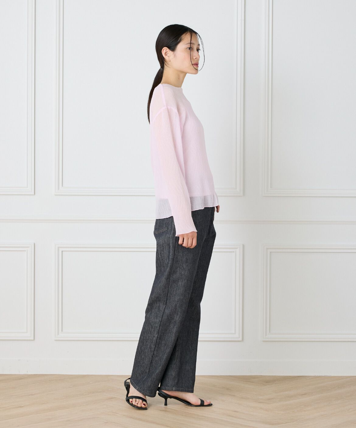 DAY by DAY it&rsquo;s international「シアー楊柳ボートネックプルオーバー」|シャツ・ブラウス|