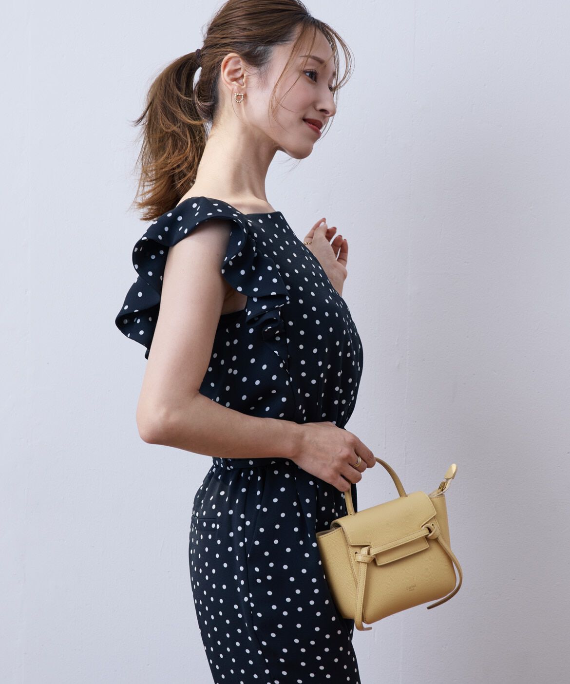 Maglie le cassetto「《M Maglie le cassetto&times;吉田理紗》大人の甘辛サロペット」|オールインワン|