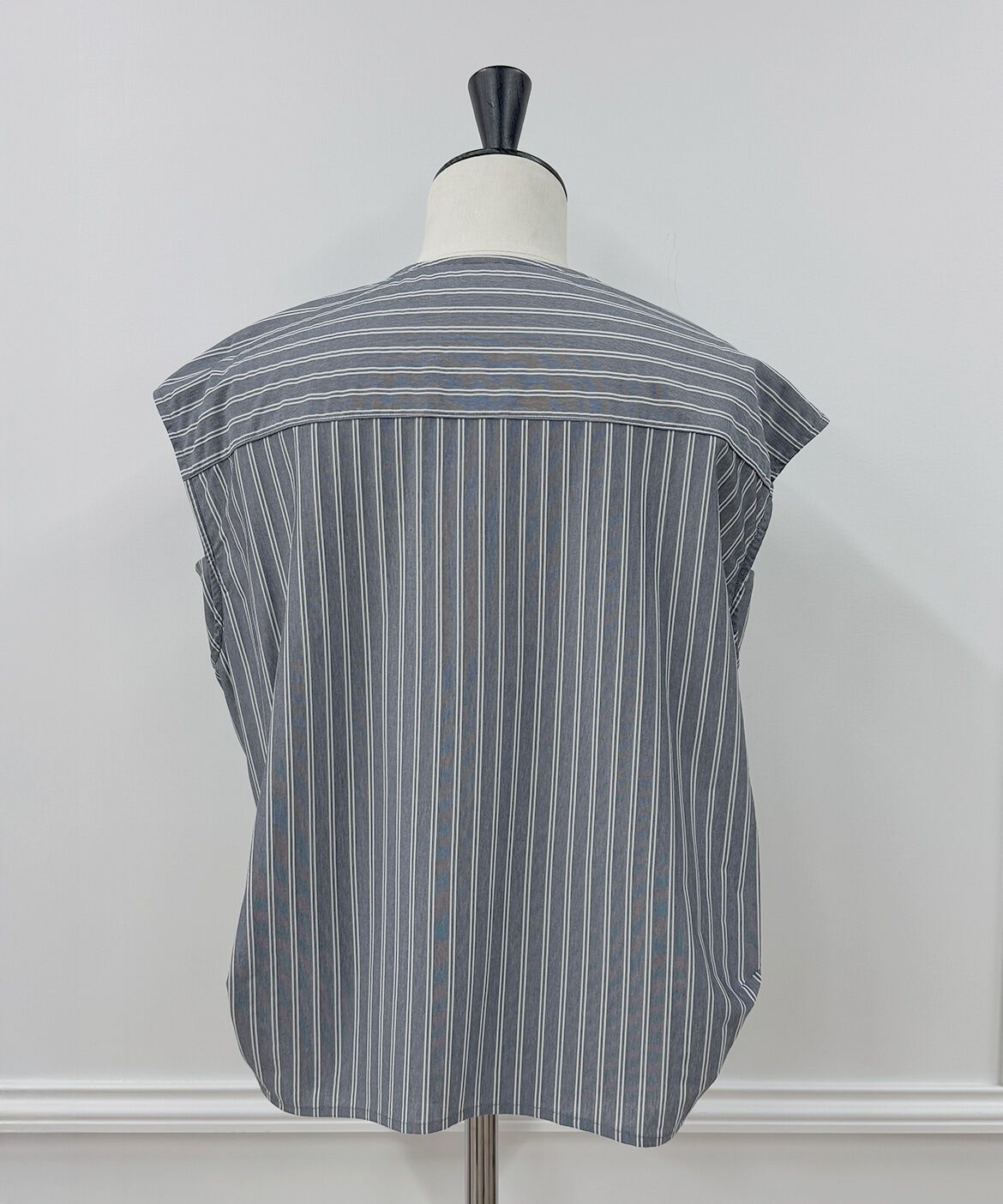 INED「《大きいサイズ》ストライプスキッパーデザイントップス」|Tシャツ・カットソー|