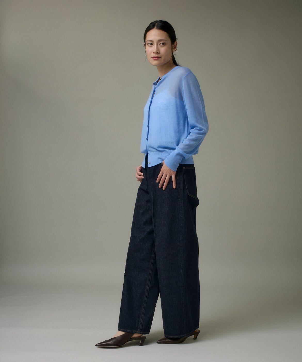 I.T.'S international「クルーネックニットカーディガン《Melty air wool》」|カーディガン|