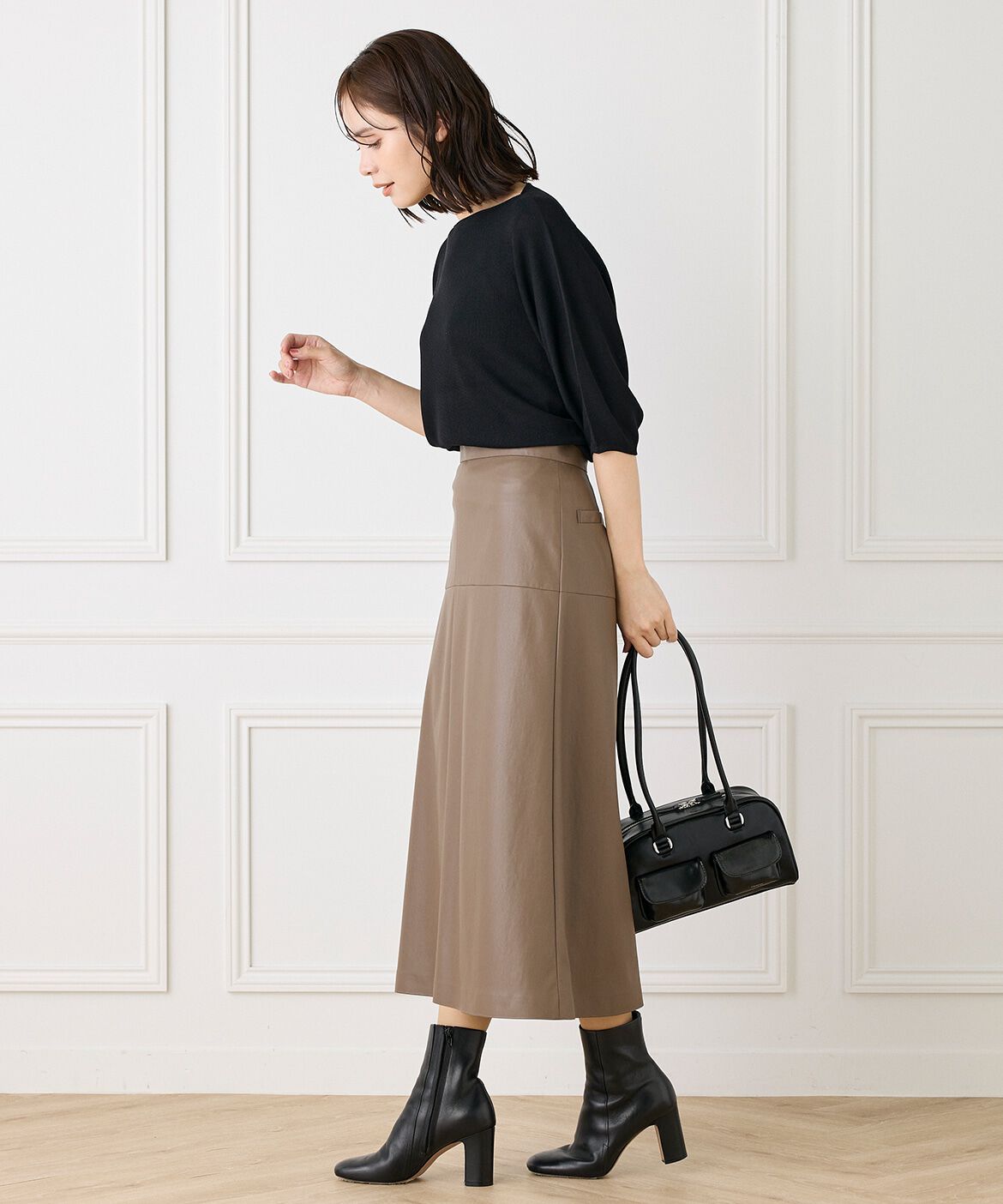 INED「《大きいサイズ》ドルマンスリーブニット《Cuoo》」|ニット・セーター|