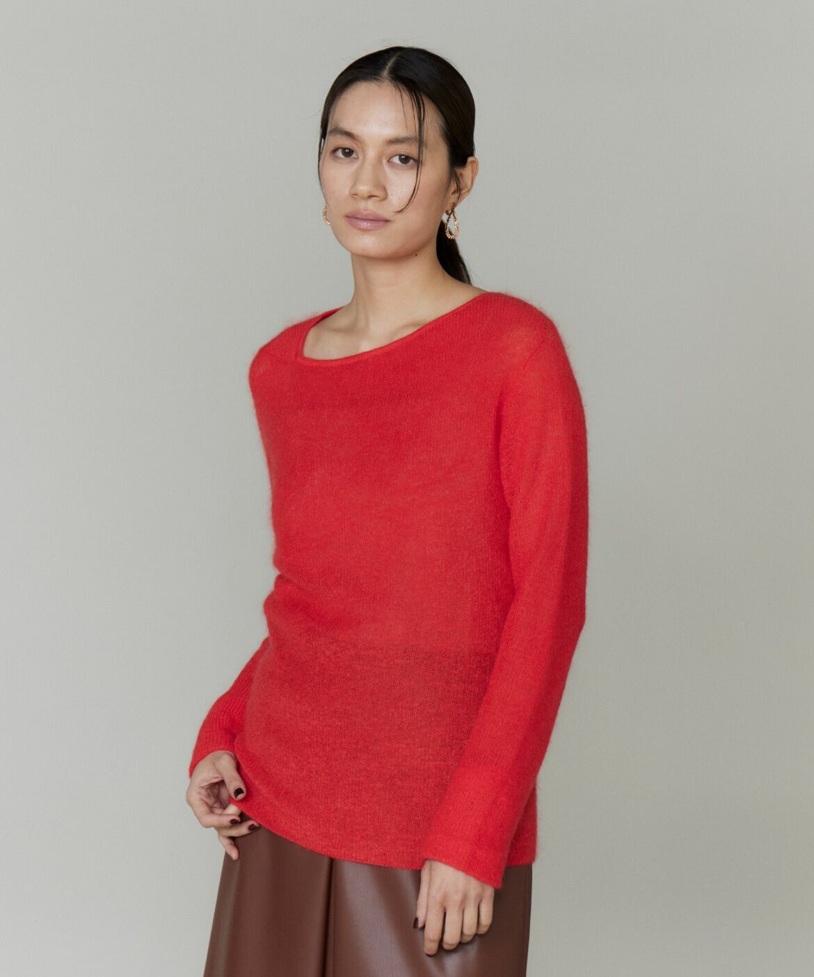 la veille by SUPERIOR CLOSET「シアーモヘアプルオーバー」|ニット・セーター|