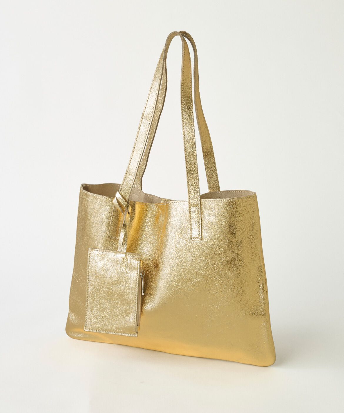 Le Souk「メタリックレザートートバッグ《ANDREA CARDONE/アンドレア カルドネ》 」|トートバッグ|