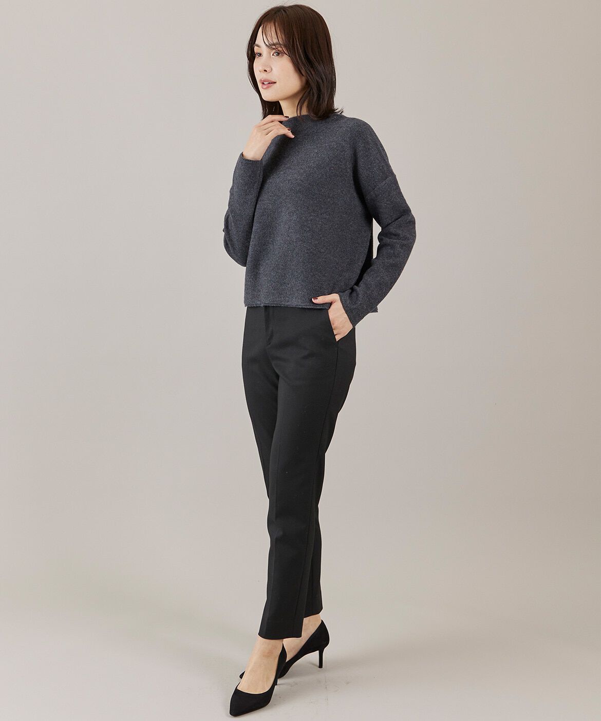 INED「《大きいサイズ》テーパードパンツ」|その他|