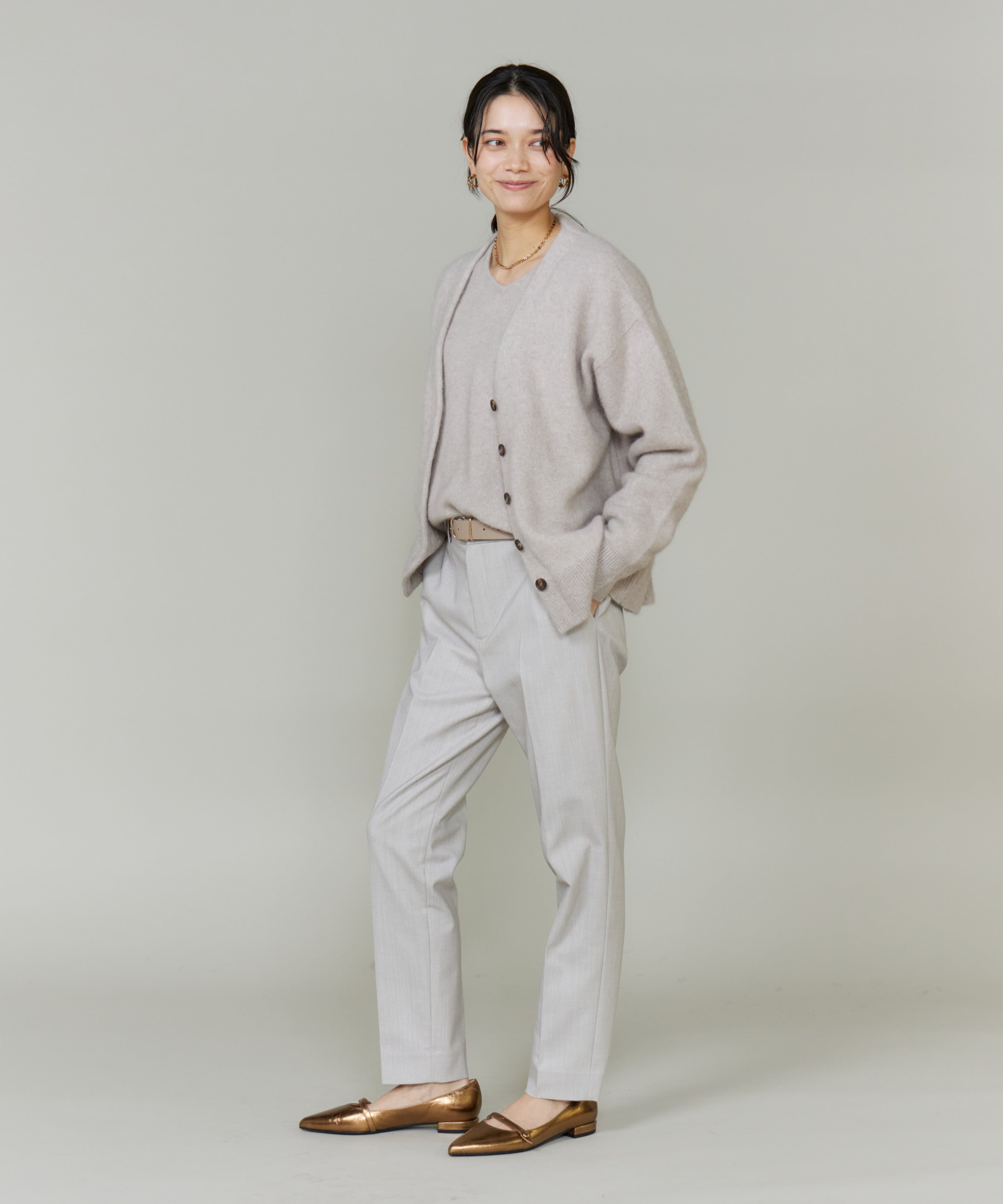 INED「《大きいサイズ》テーパードパンツ」|その他|