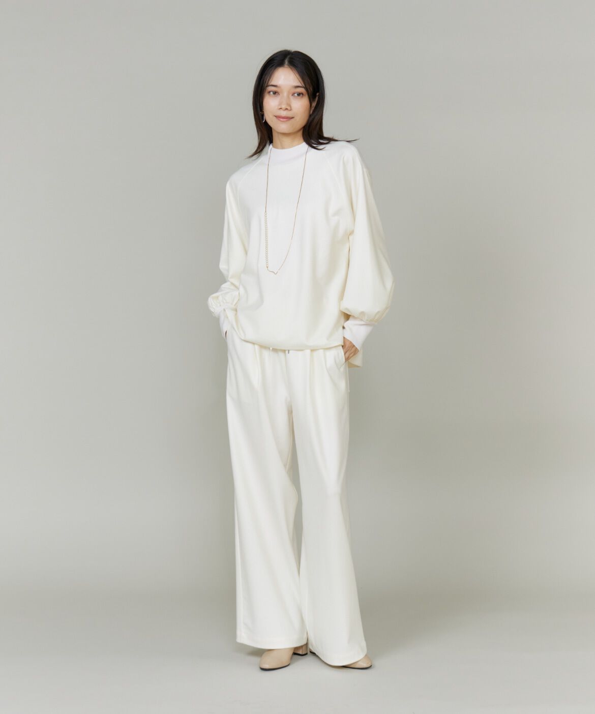 INED「《大きいサイズ》圧縮スムースイージーパンツ」|その他|