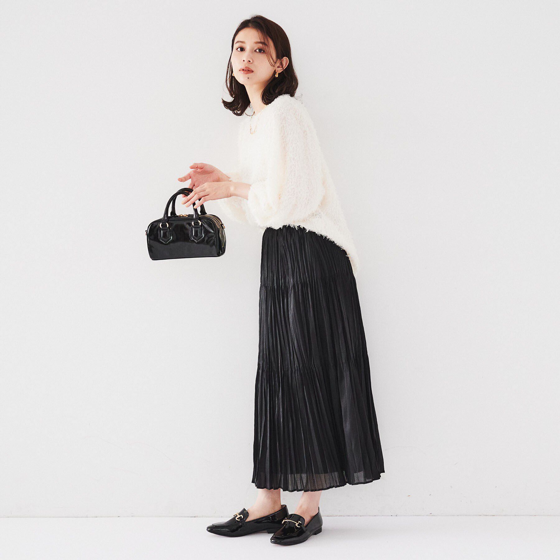 UNTITLED「【2WAY】エナメルミニボストン」|ボストンバッグ|