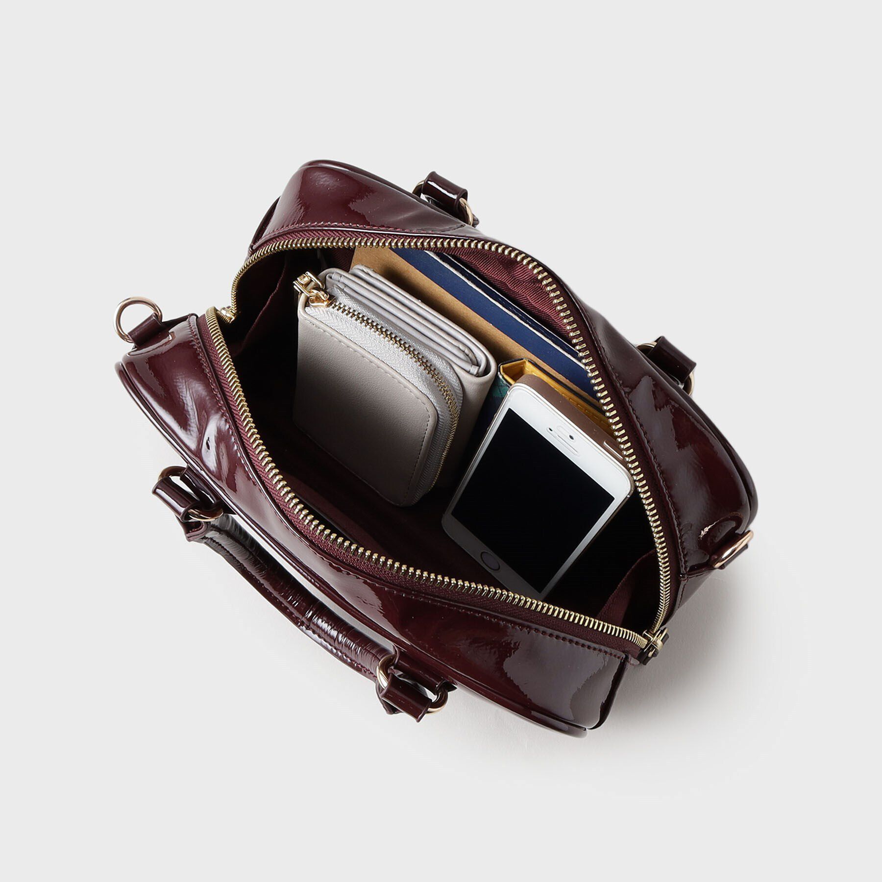 UNTITLED「【2WAY】エナメルミニボストン」|ボストンバッグ|