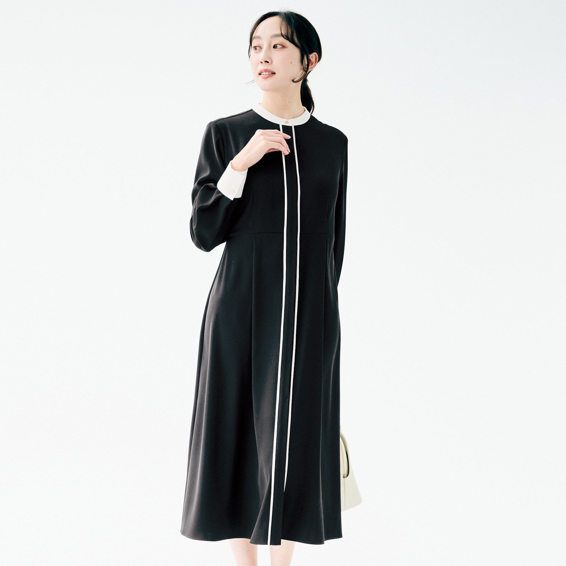 UNTITLED「バイカラー ワンピース」|ワンピース|