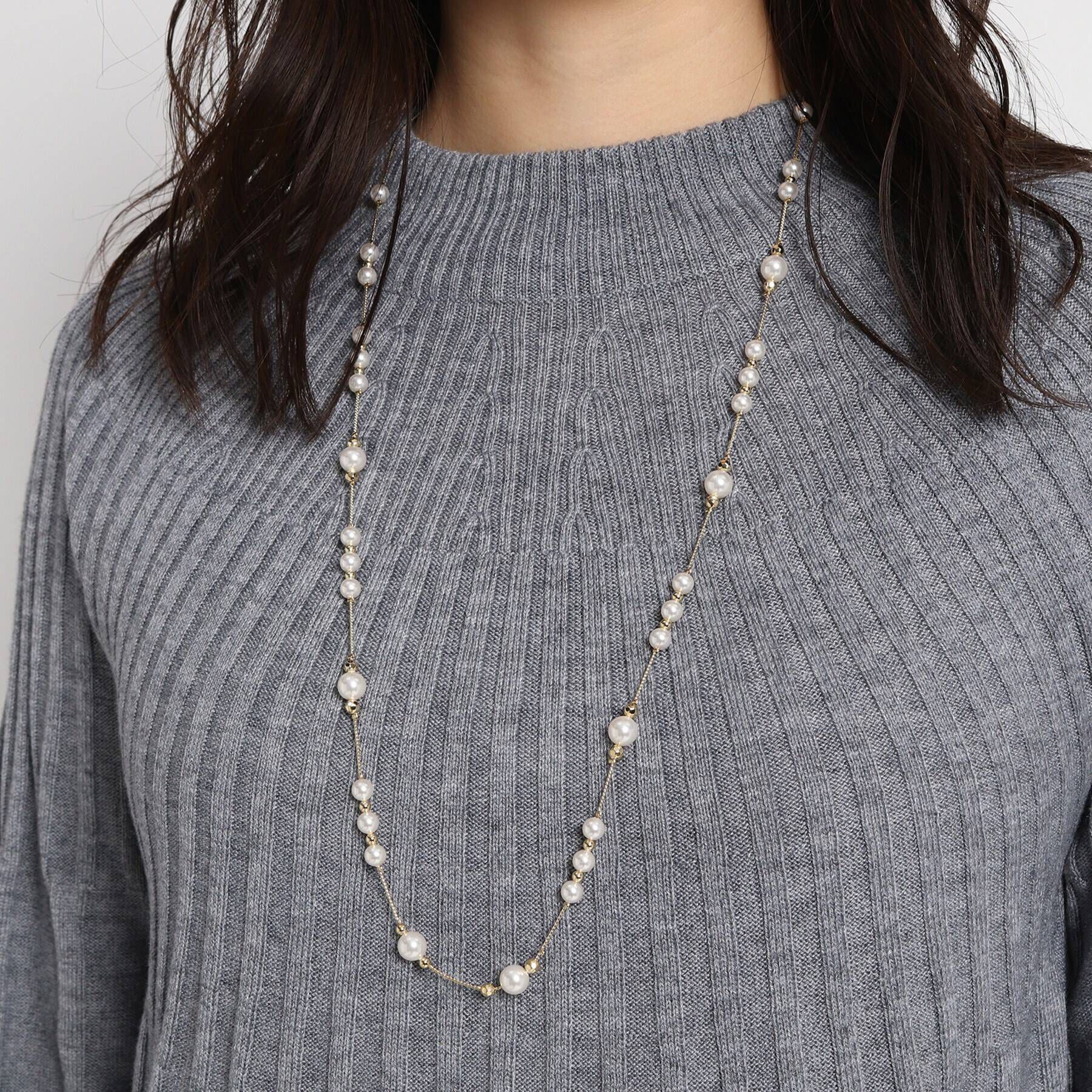 COUP DE CHANCE「ロングフェイクパールネックレス」|ネックレス|